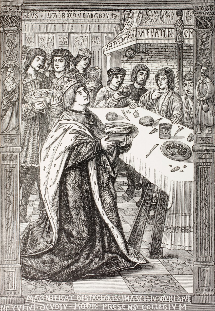 St. Louis, som serverer et måltid til de fattige, fra 