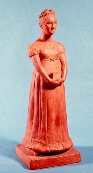 Statuett av Eugenie Grandet (terrakotta) av French School