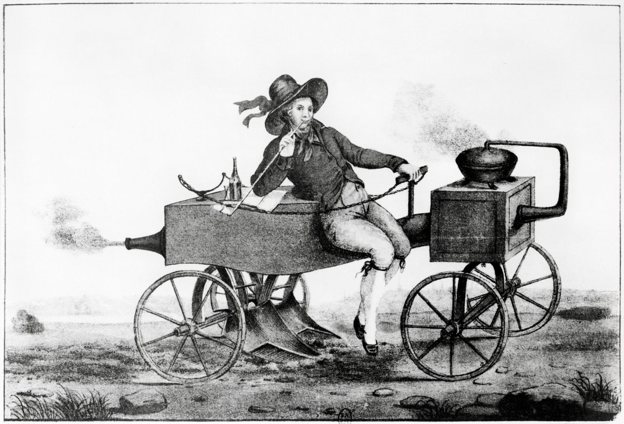 Dampplog, 1850 av French School