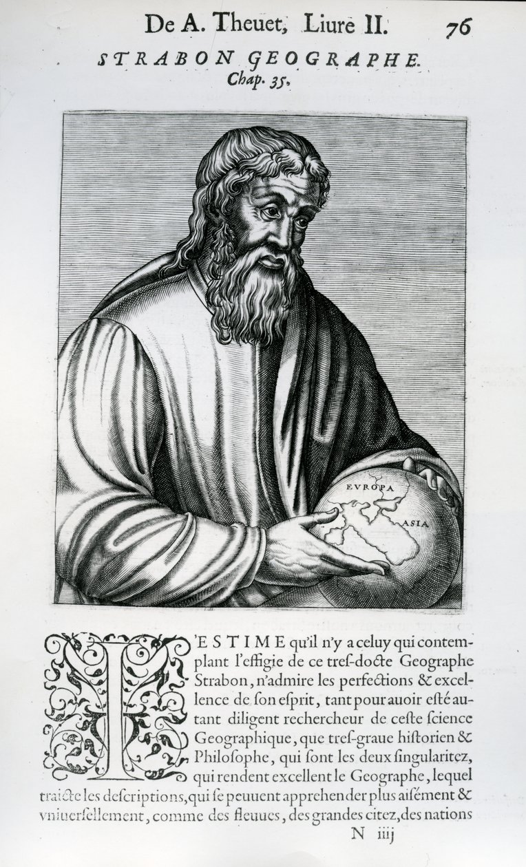 Strabo, illustrasjon fra Andre Thevets 