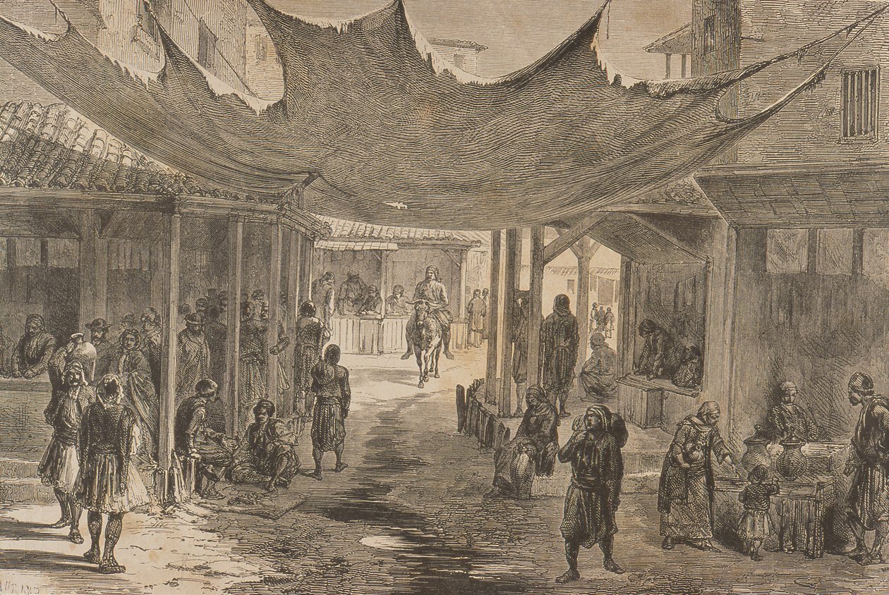 Agora, Athen, på 1860-tallet av French School