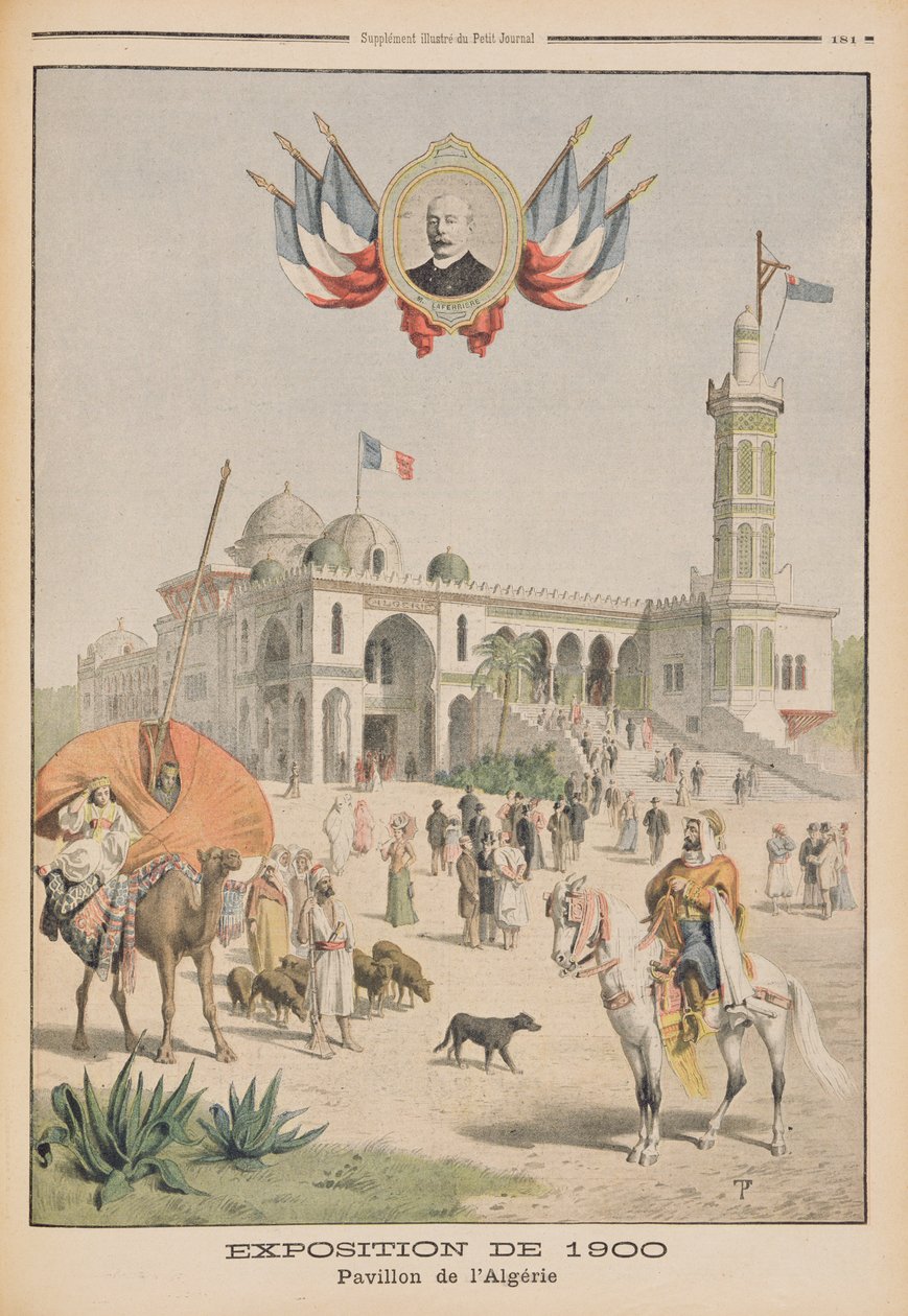 Den algeriske paviljongen på verdensutstillingen i 1900, Paris, illustrasjon fra 