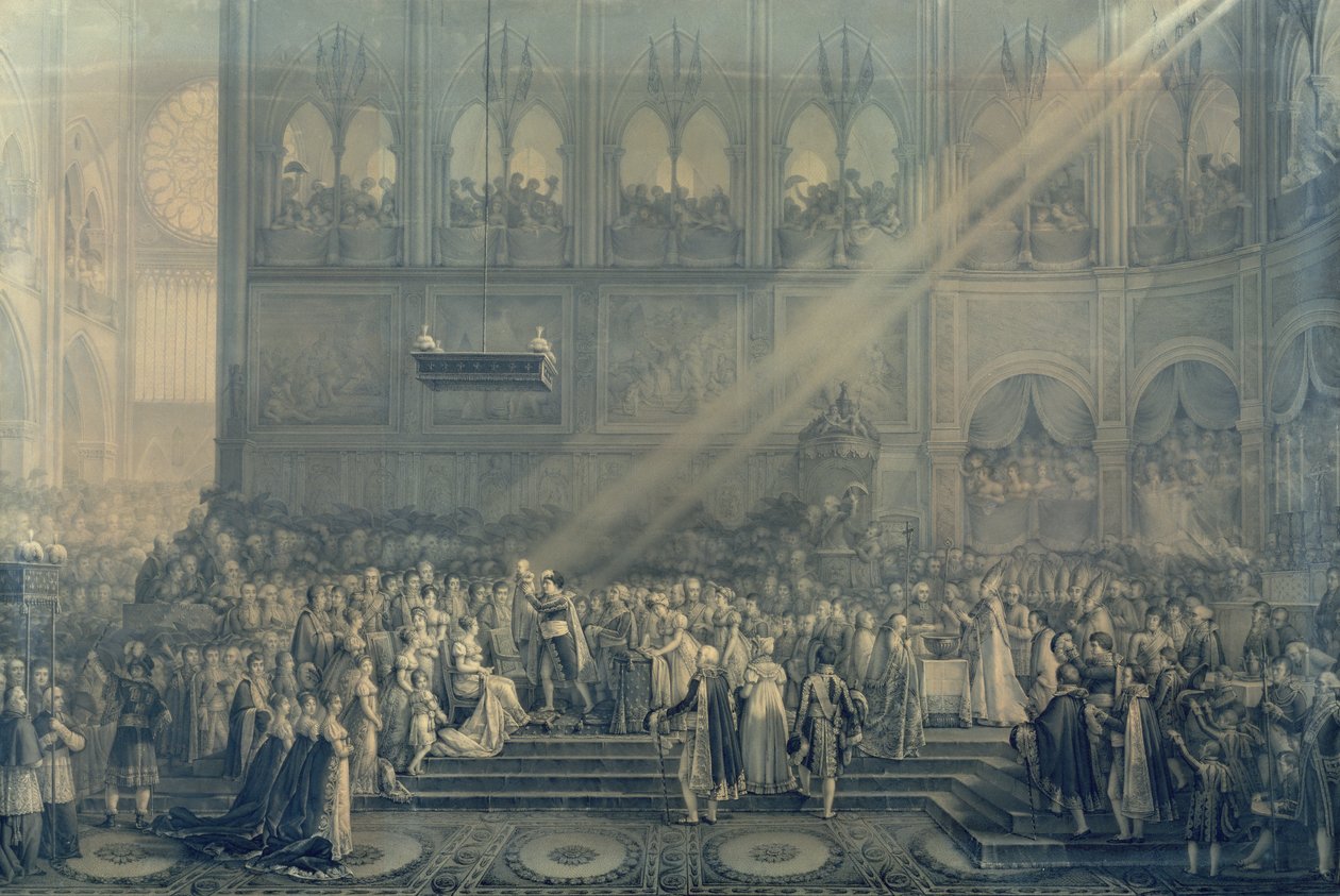 Dåpen til kongen av Roma (1811-32) ved Notre-Dame, 10. juni 1811, etter 1811 av French School
