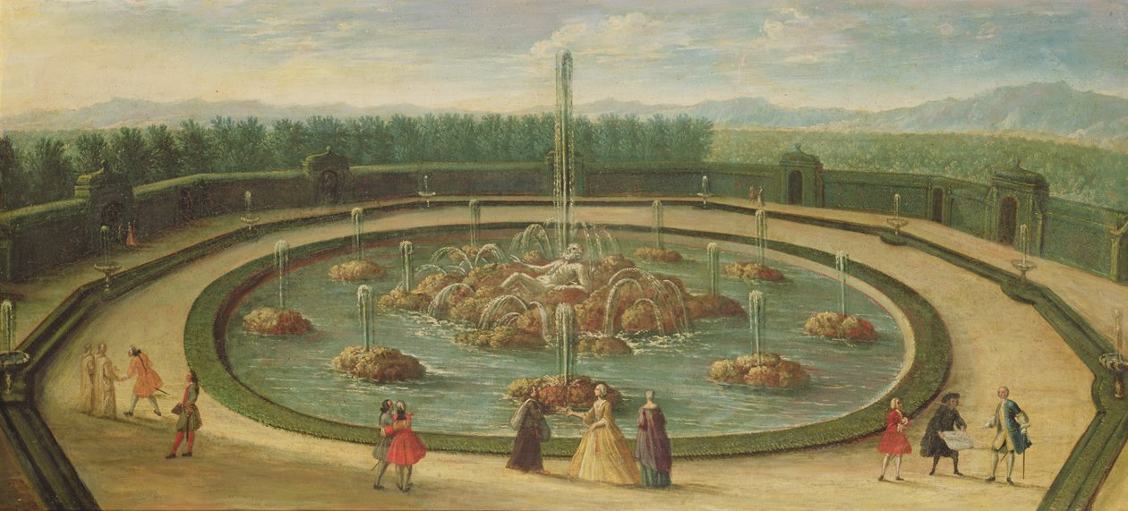 Bassenget til Enceladus i Versailles, tidlig på det attende århundre av French School