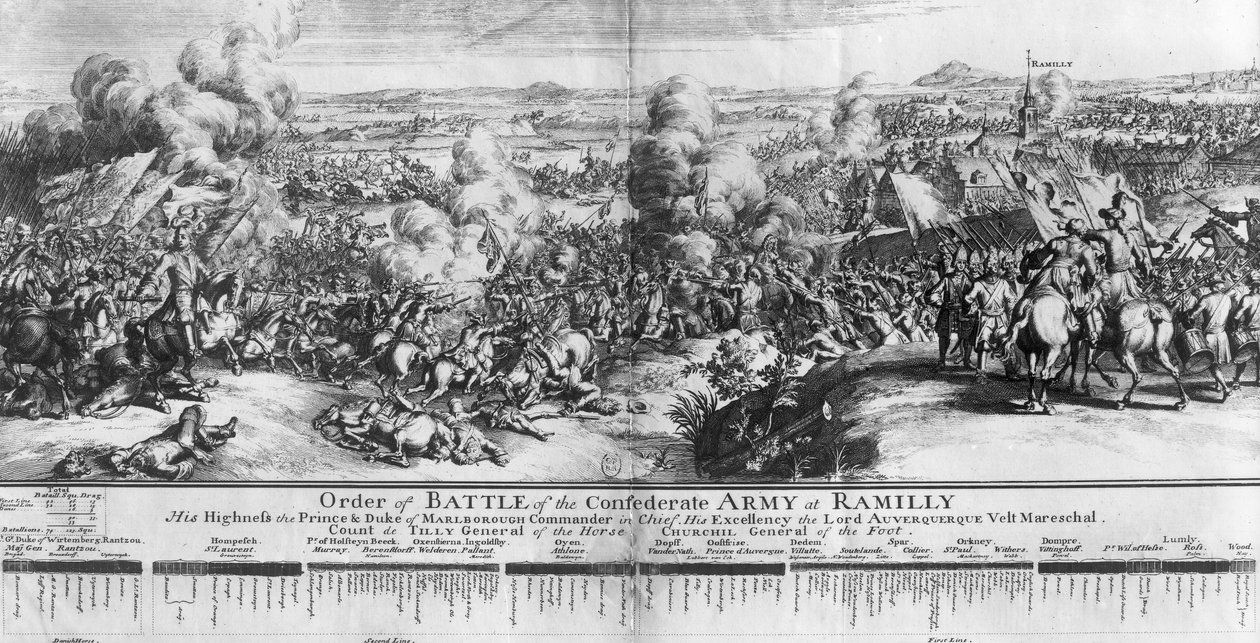 Slaget ved Ramillies, 23. mai 1706 av French School