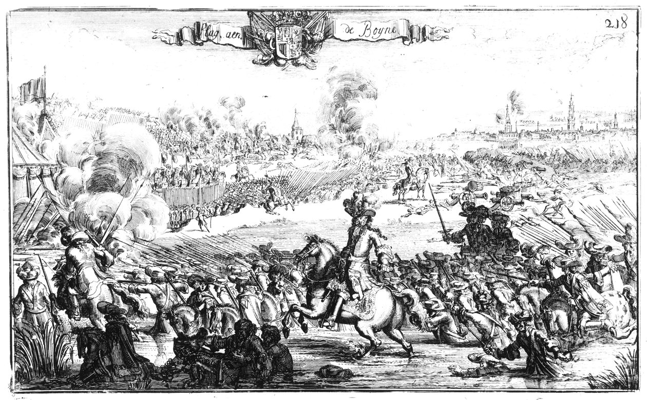 Slaget ved Boyne, 1. juli 1690 av French School