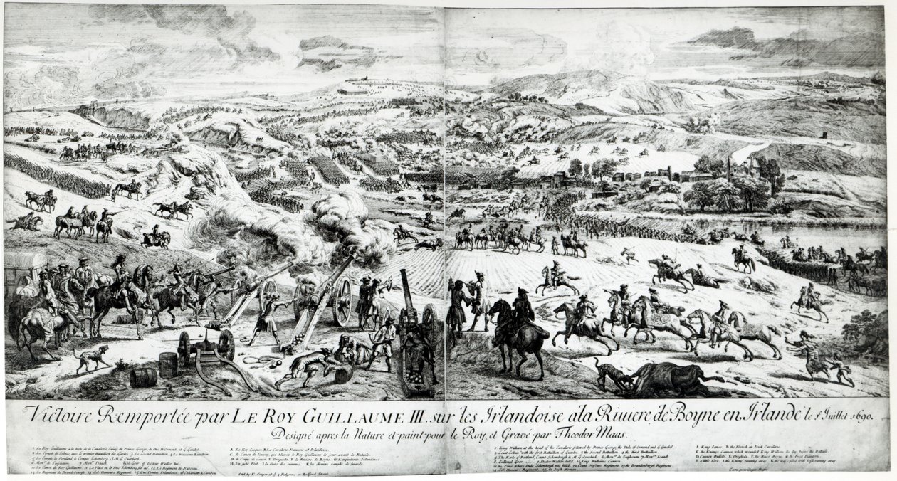 Slaget ved Boyne, ca. 1690 av French School