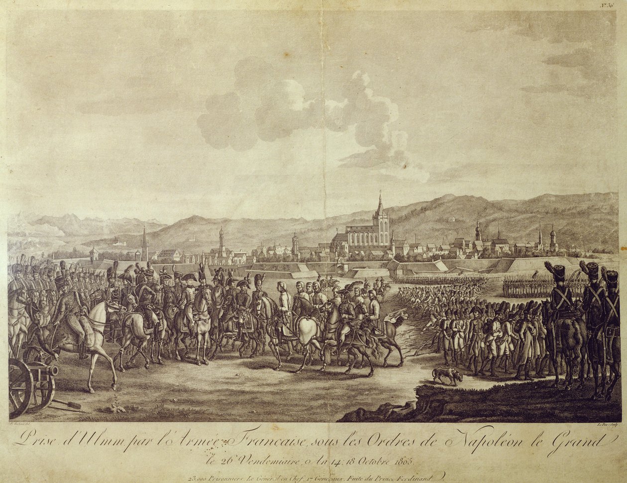 Kapitulasjonen av Ulm i oktober 1805 av French School