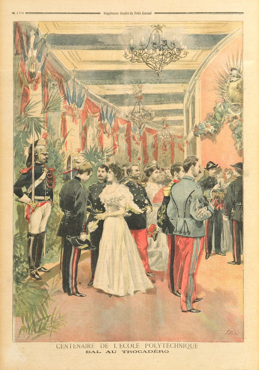 The Centenary of the Ecole Polytechnique: A ball at Trocadero, fra det illustrerte tillegget til 