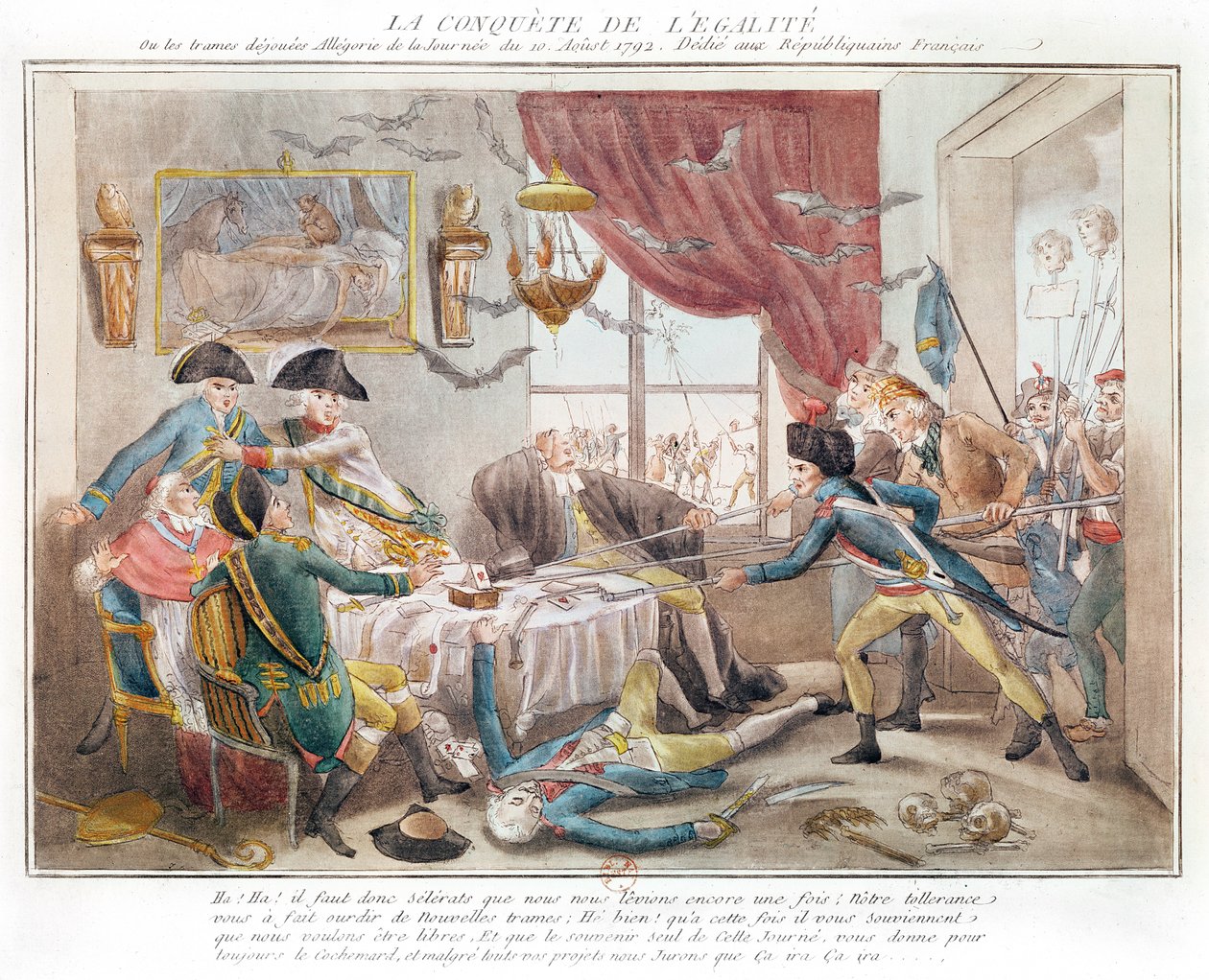 The Conquest of Equality (fargegravering) av French School