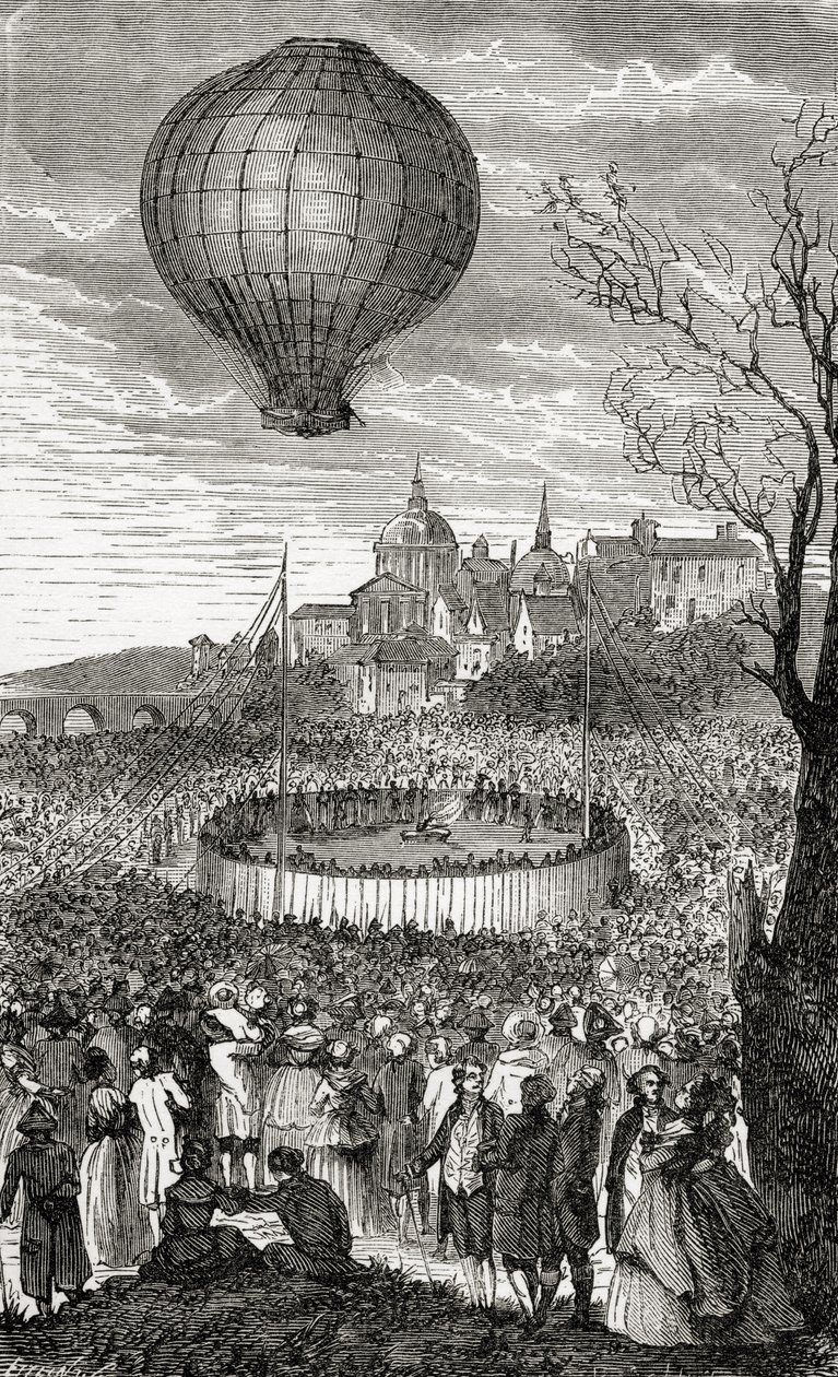 The First Aerial Voyage, Paris, 21. oktober 1783, fra 