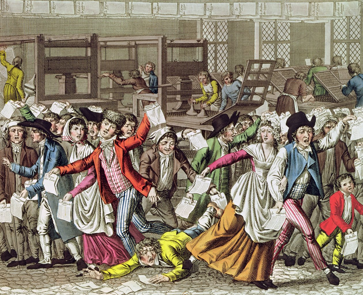 Trykkefriheten, 1797 av French School