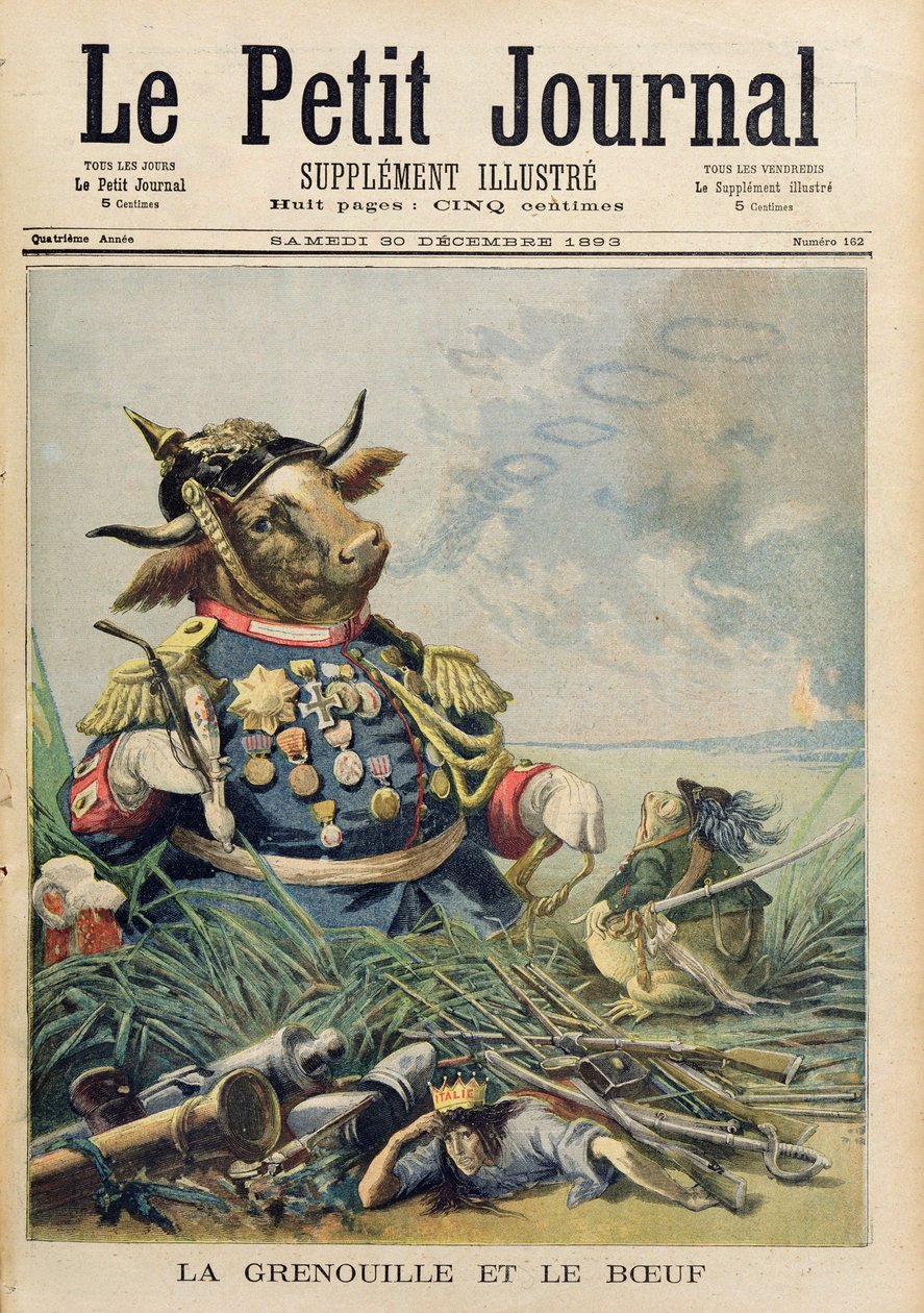 The Frog and the Ox, illustrasjon fra 