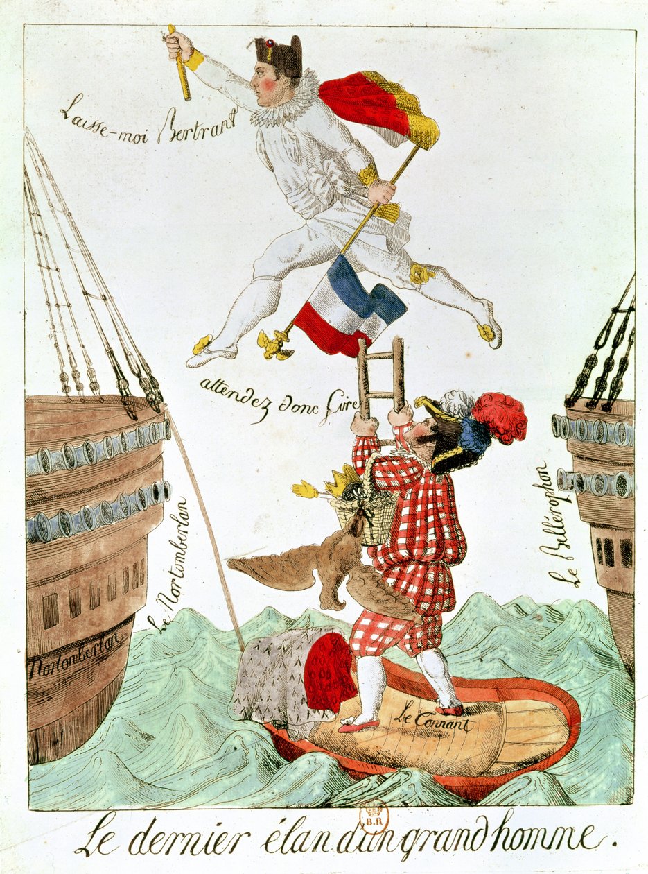 Det siste spranget til en stor mann, 1815 av French School