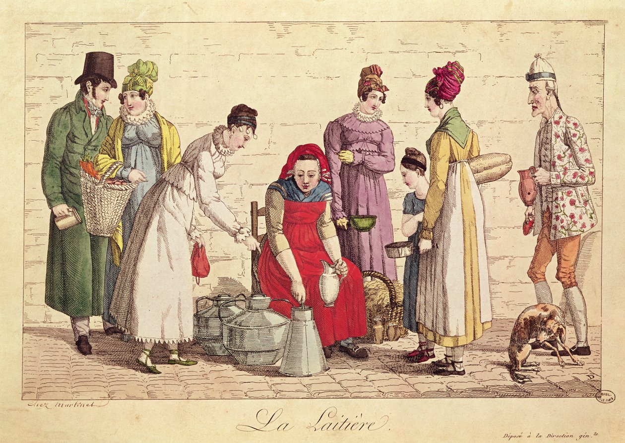 Melkejenta, 1815-30 av French School