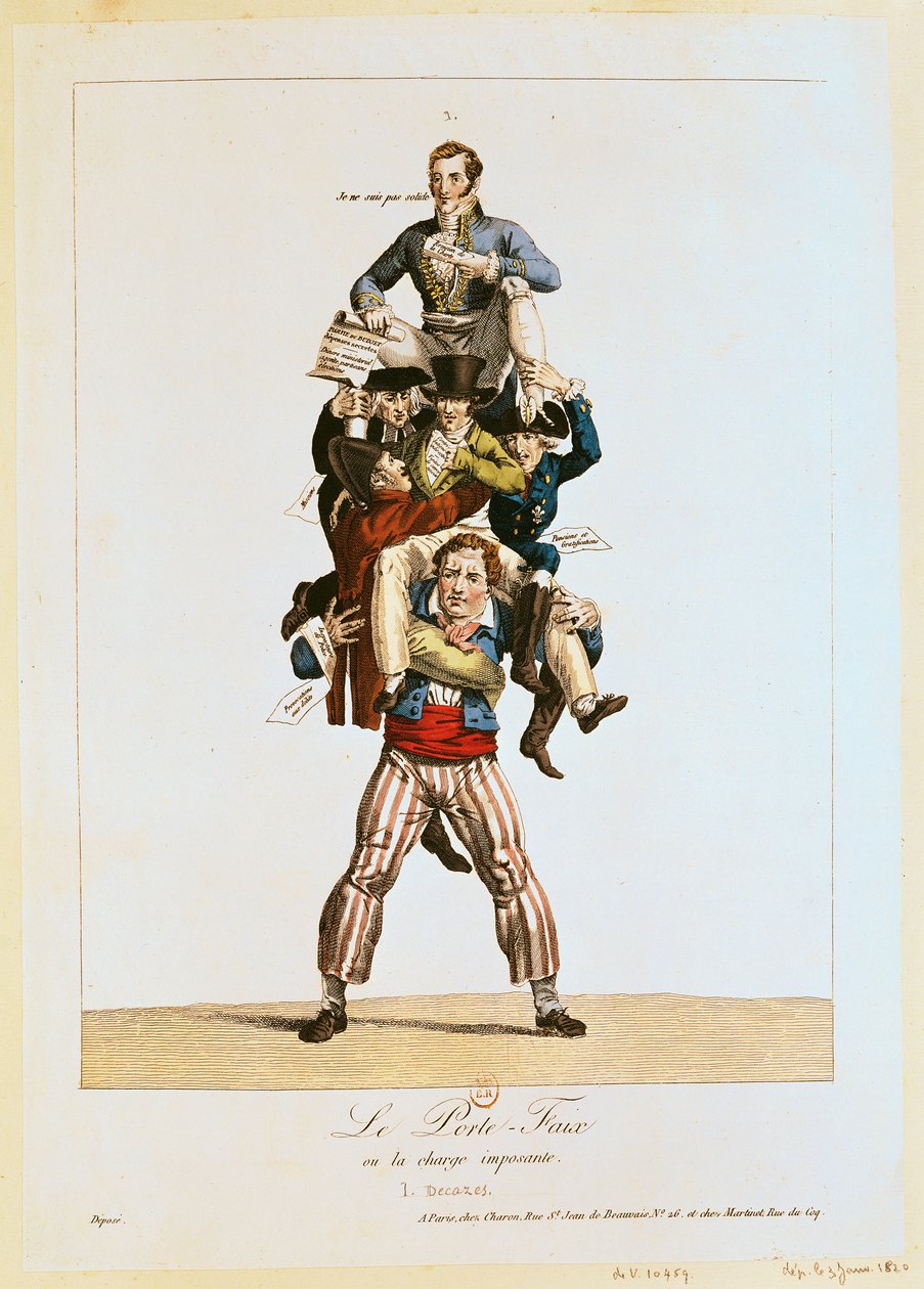 The Porter eller, The Imposing Burden, ca. 1820 av French School