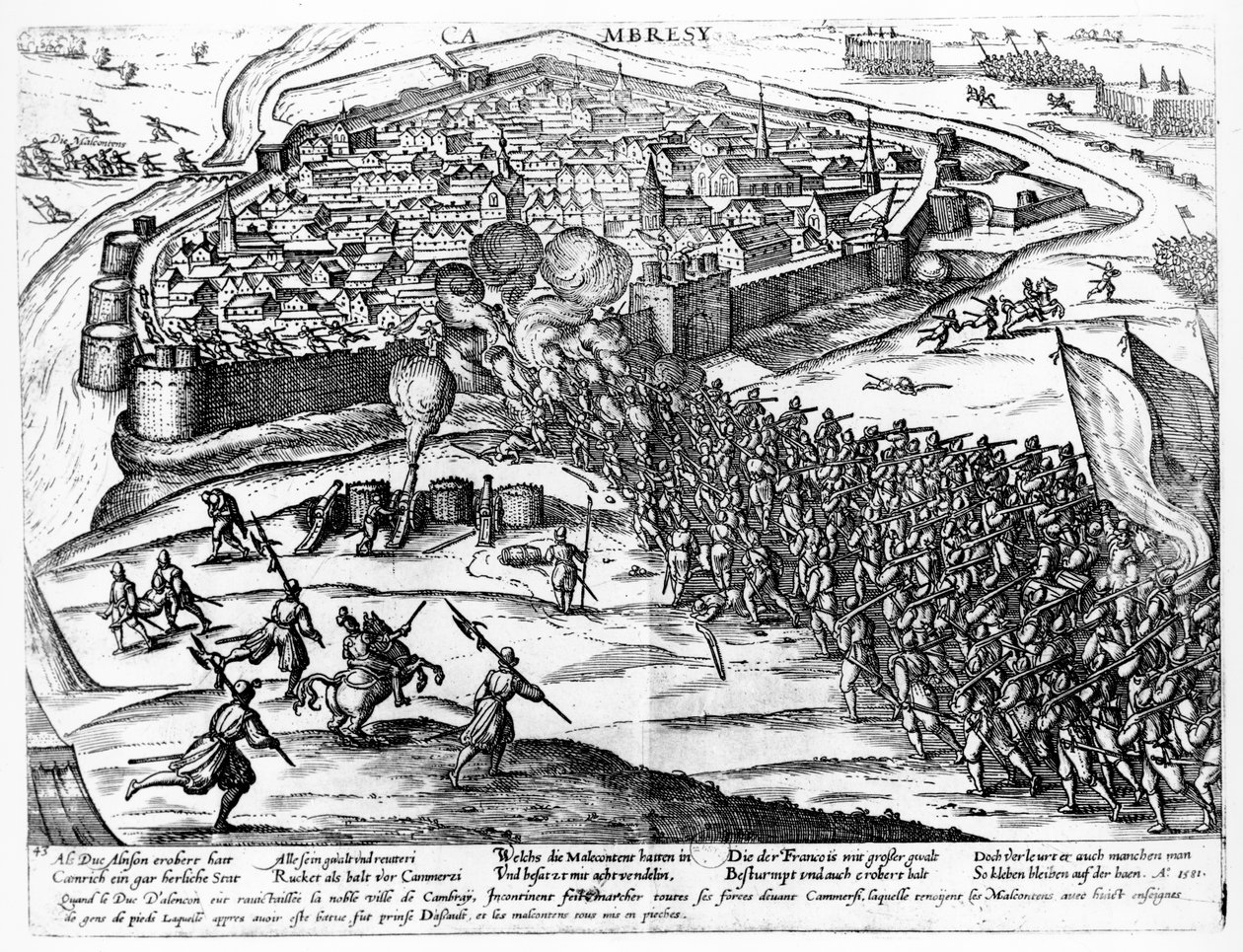 Beleiringen av Cambrai, september 1581 av French School