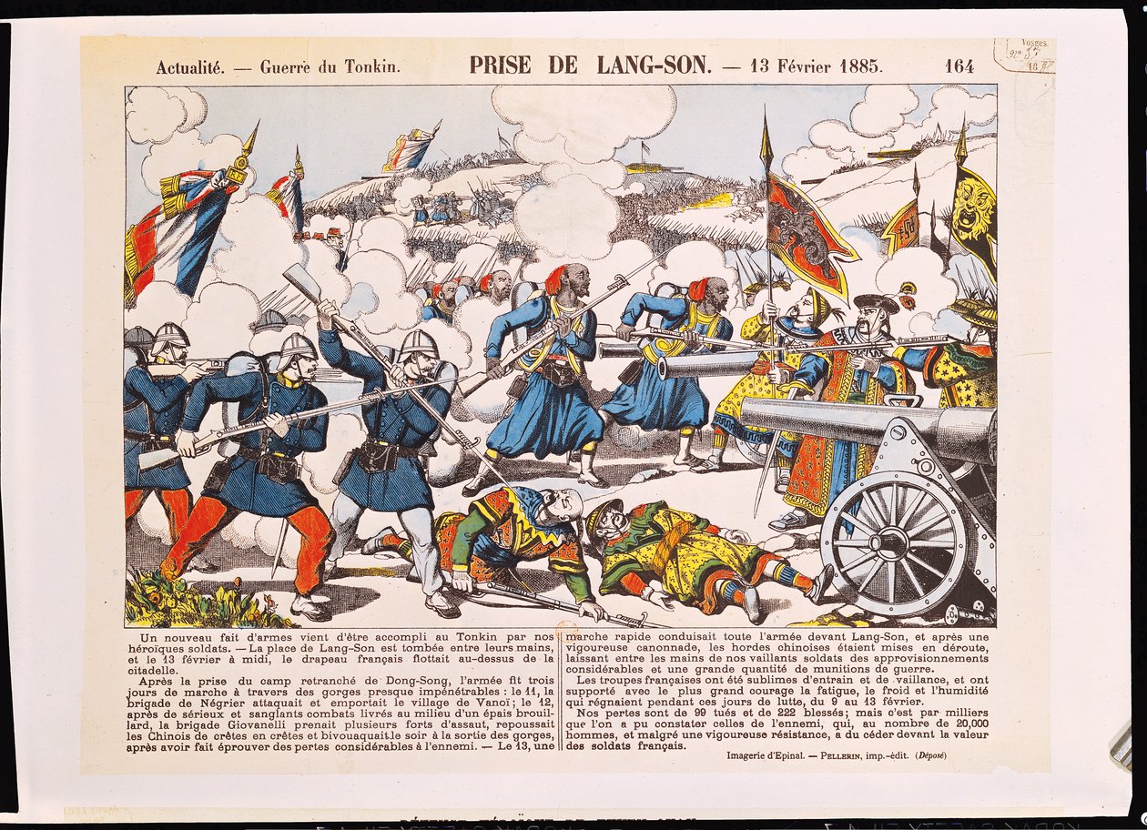 Beleiringen av Lang-Son, 13. februar 1885 av French School