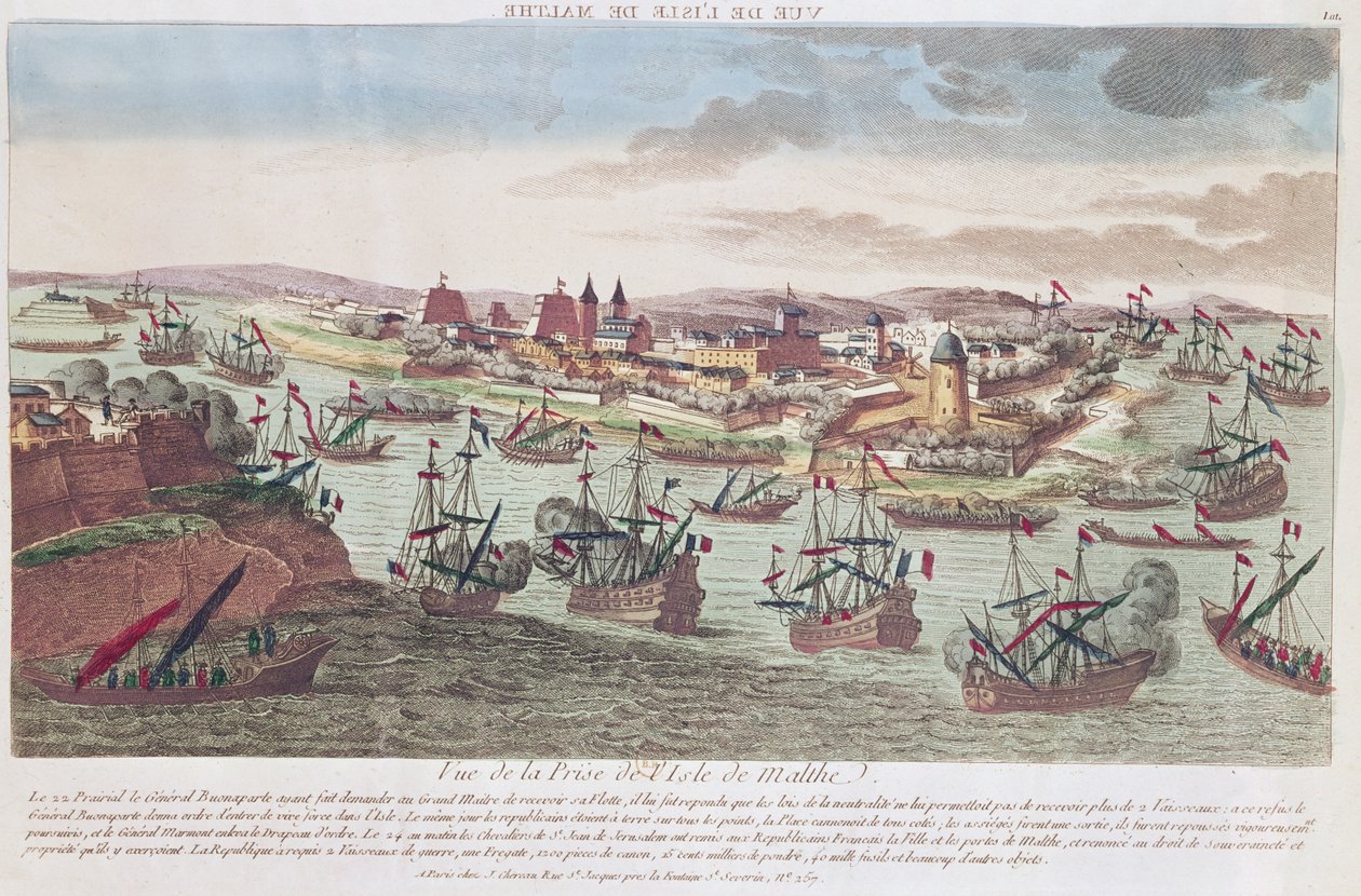 Beleiringen av Malta, 12. juni 1798 av French School