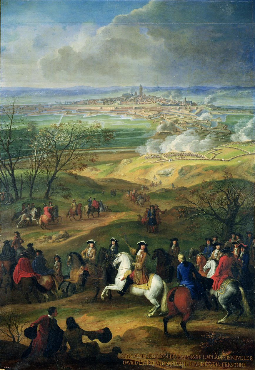 The Siege of Mons av Louis XIV (1638-1715) 9. april 1691 av French School