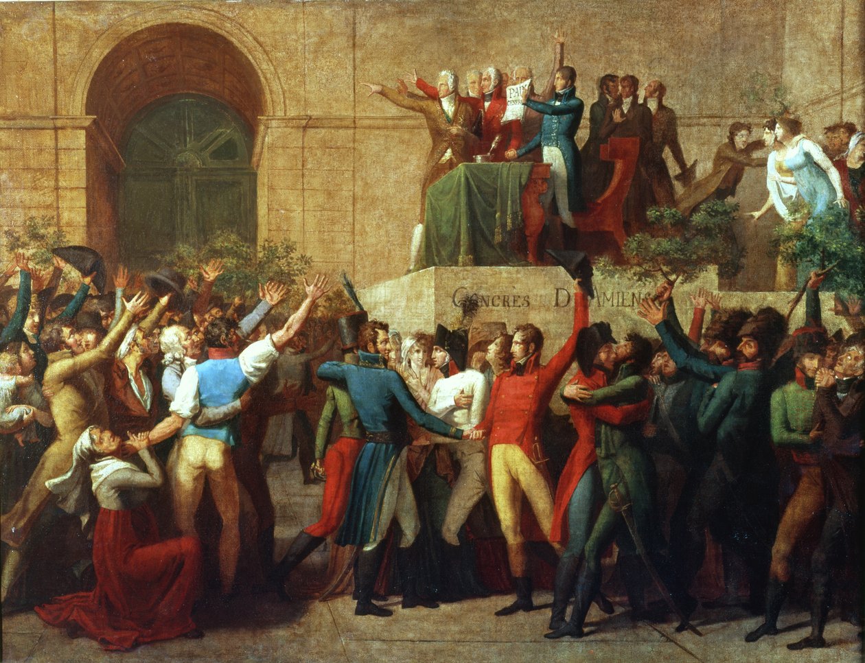 Amiens-traktaten i 1802 av French School