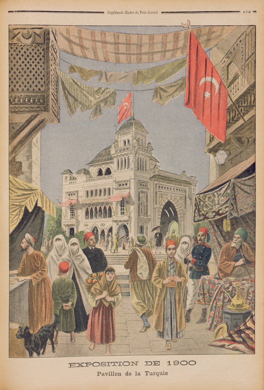 Den tyrkiske paviljongen på verdensutstillingen i 1900, Paris, illustrasjon fra 
