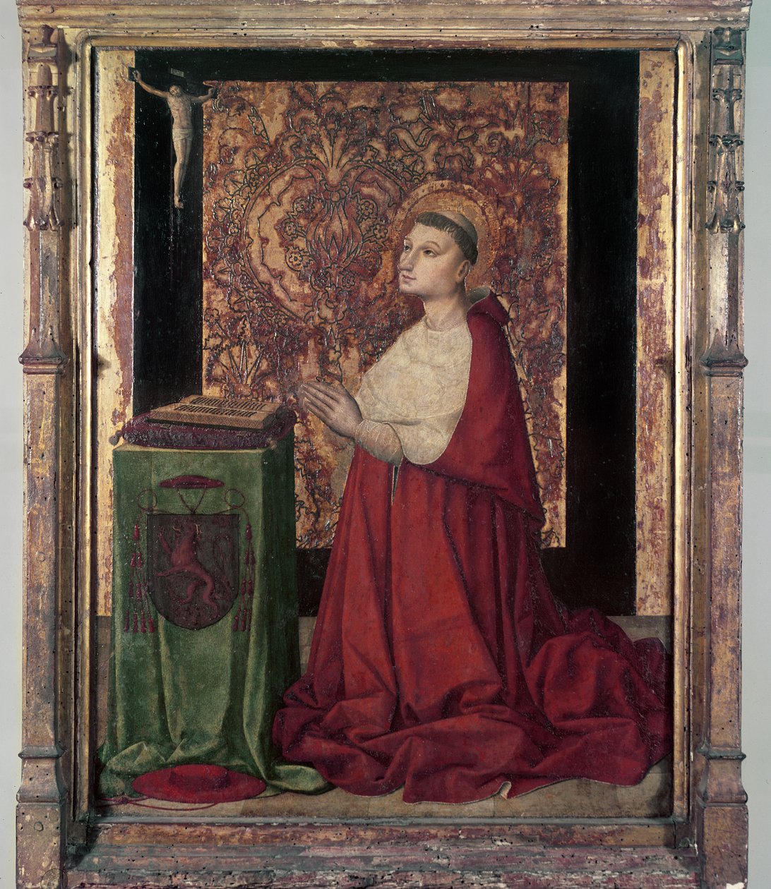 The Vision of St. Pierre de Luxembourg, Provencal School, ca. 1470 (tempera på panel) av French School