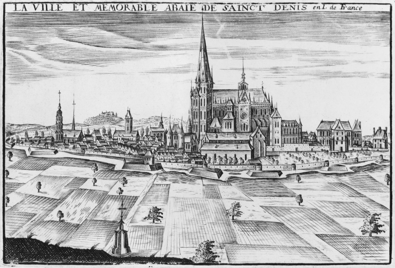 By og minneverdig kloster Saint-Denis av French School