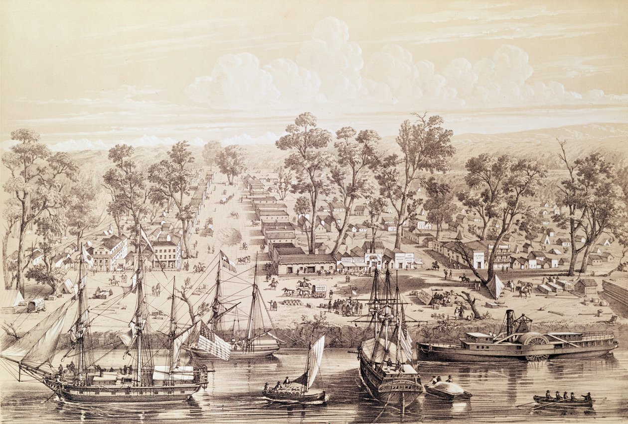 Byen Sacramento, 1820 av French School