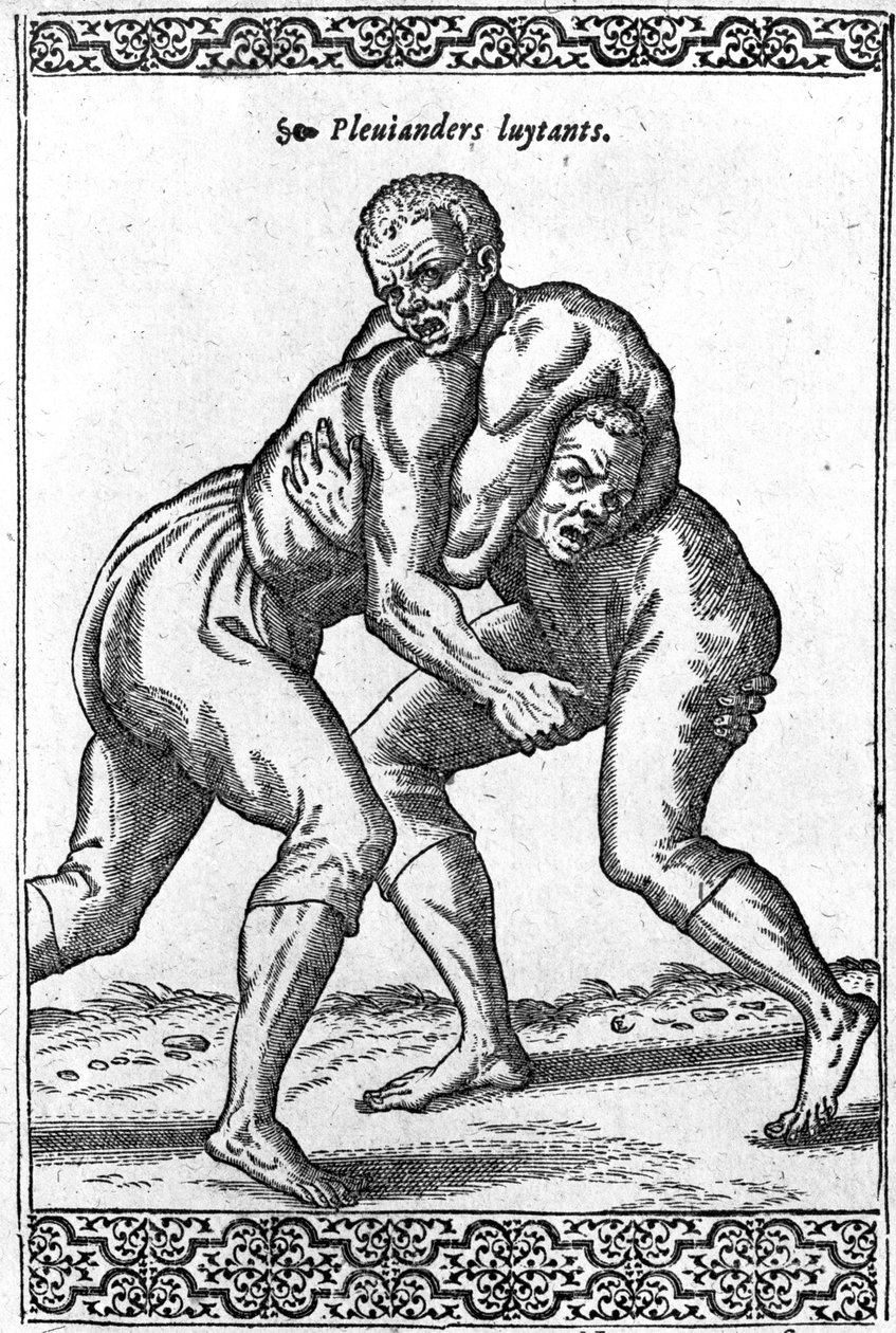 Turkish Wrestlers, illustrasjon fra 