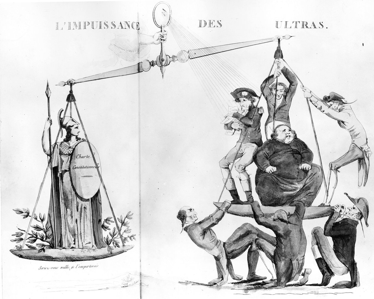 Forgjeves innsats fra Ultras, 1819 av French School