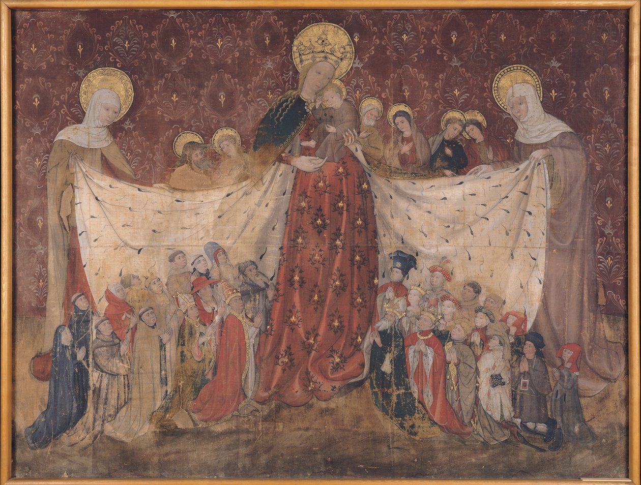 Virgin Protector, ca. 1417 (tempera på panel) av French School