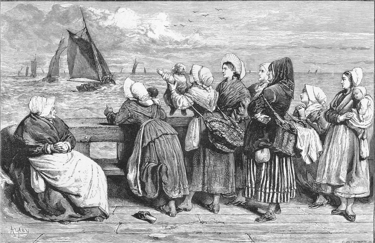Waiting for the Boats, skissert nær Boulogne, publisert i 