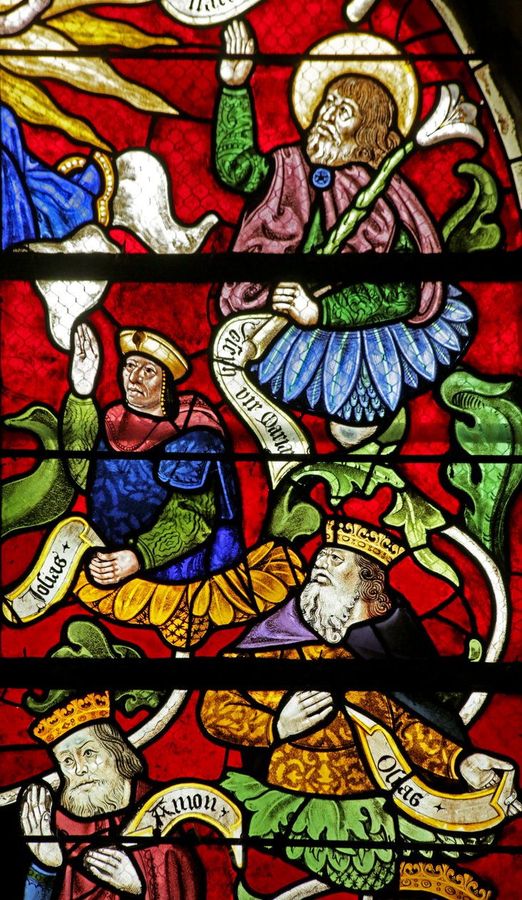 Vindu som viser Tree of Jesse: Kings and Prophets, 1500- og 1900-tallet av French School