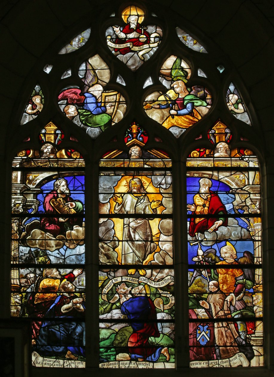 Vindu som viser Transfigurasjonen, 1500- og 1900-tallet av French School