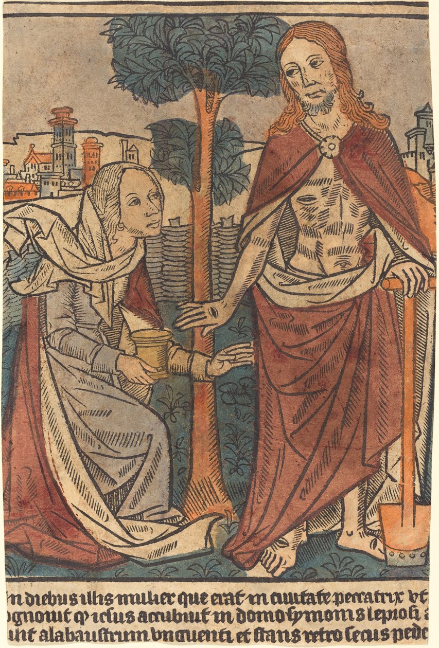 Kristus viser seg for Maria Magdalena av French 15th Century
