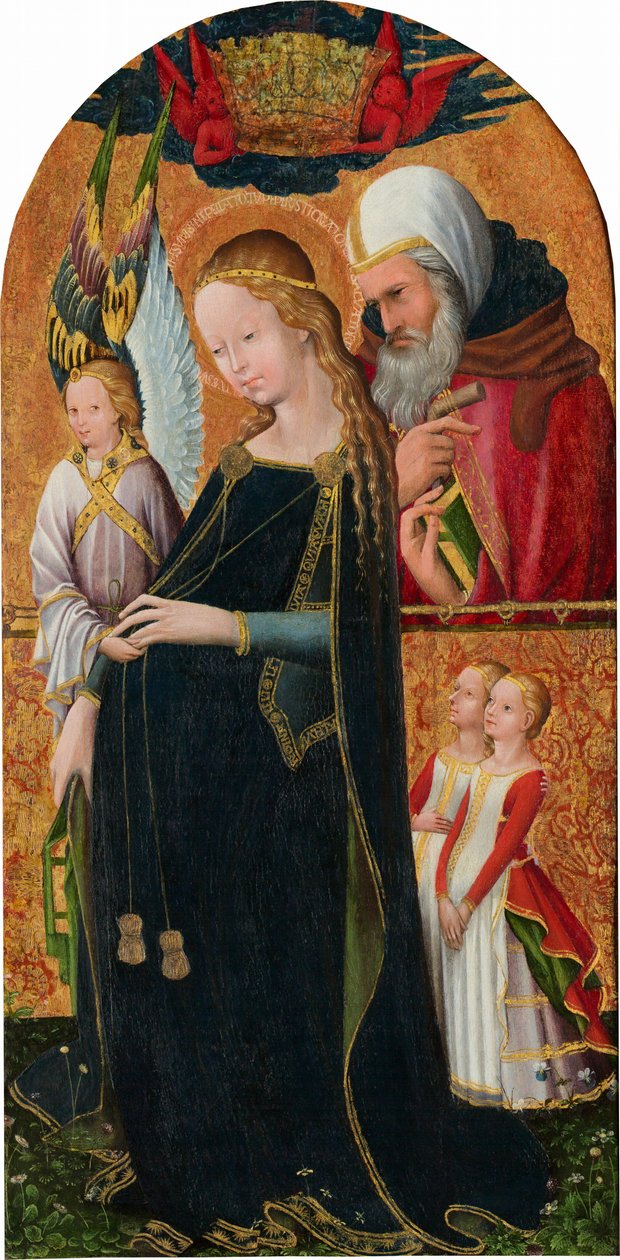 Den forventningsfulle Madonna med Saint Joseph av French 15th Century