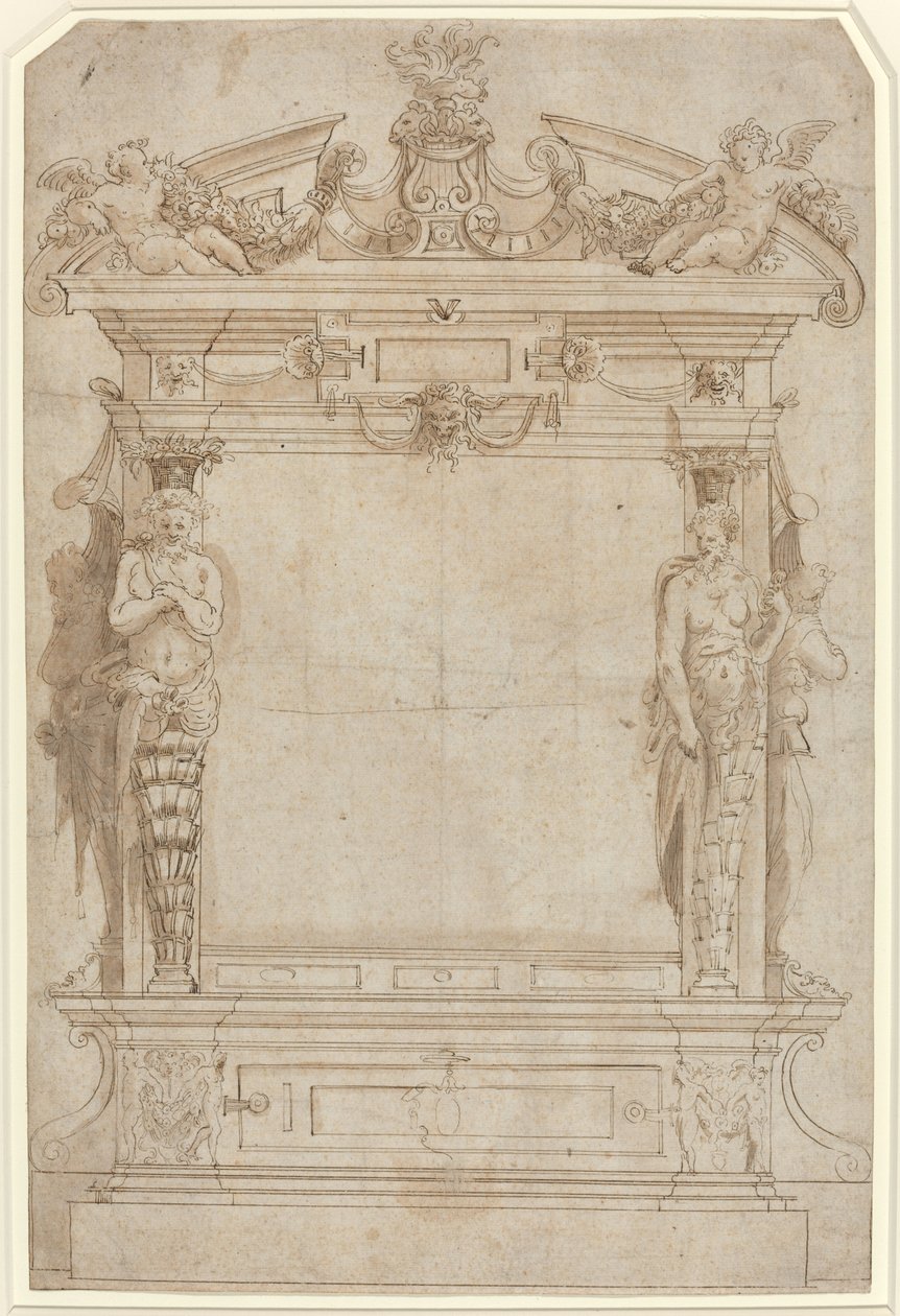 Design for et arkitektonisk rammeverk av French 16th Century