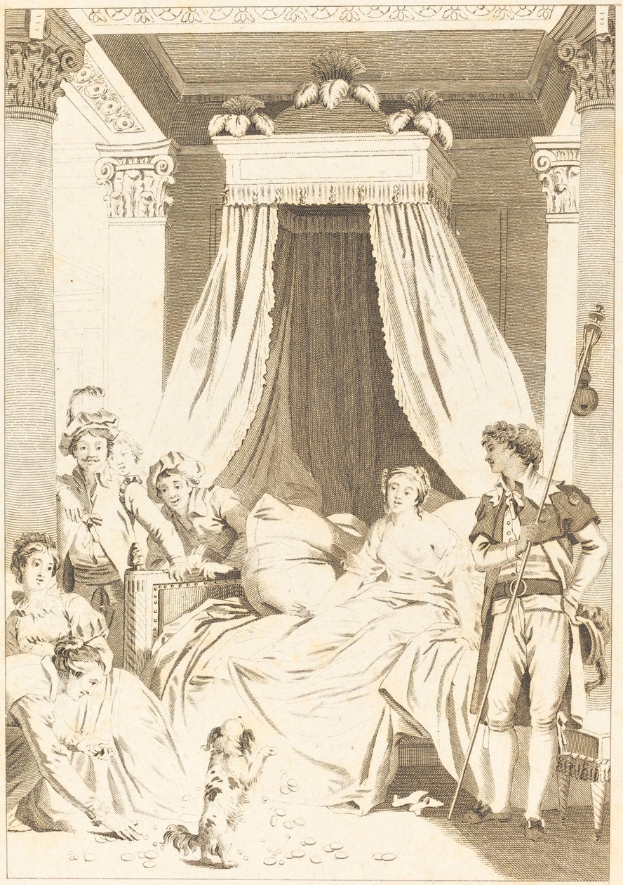 Den lille hunden av French 18th Century