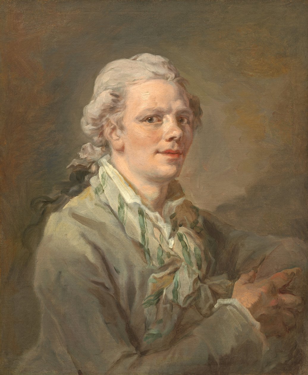 Portrett av en ung mann av French 18th Century