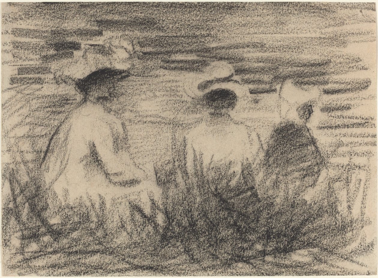 Three Figures Seated in a Meadow, Seen from the Back   1221609   no       norwegian Successfully Translated  Original: Classical Landscape Translat: Classical Landscape 1334886 no norwegian Successfully Translated Original: Badeanstalt The Bath House, 1920 av French 19th or 20th Century