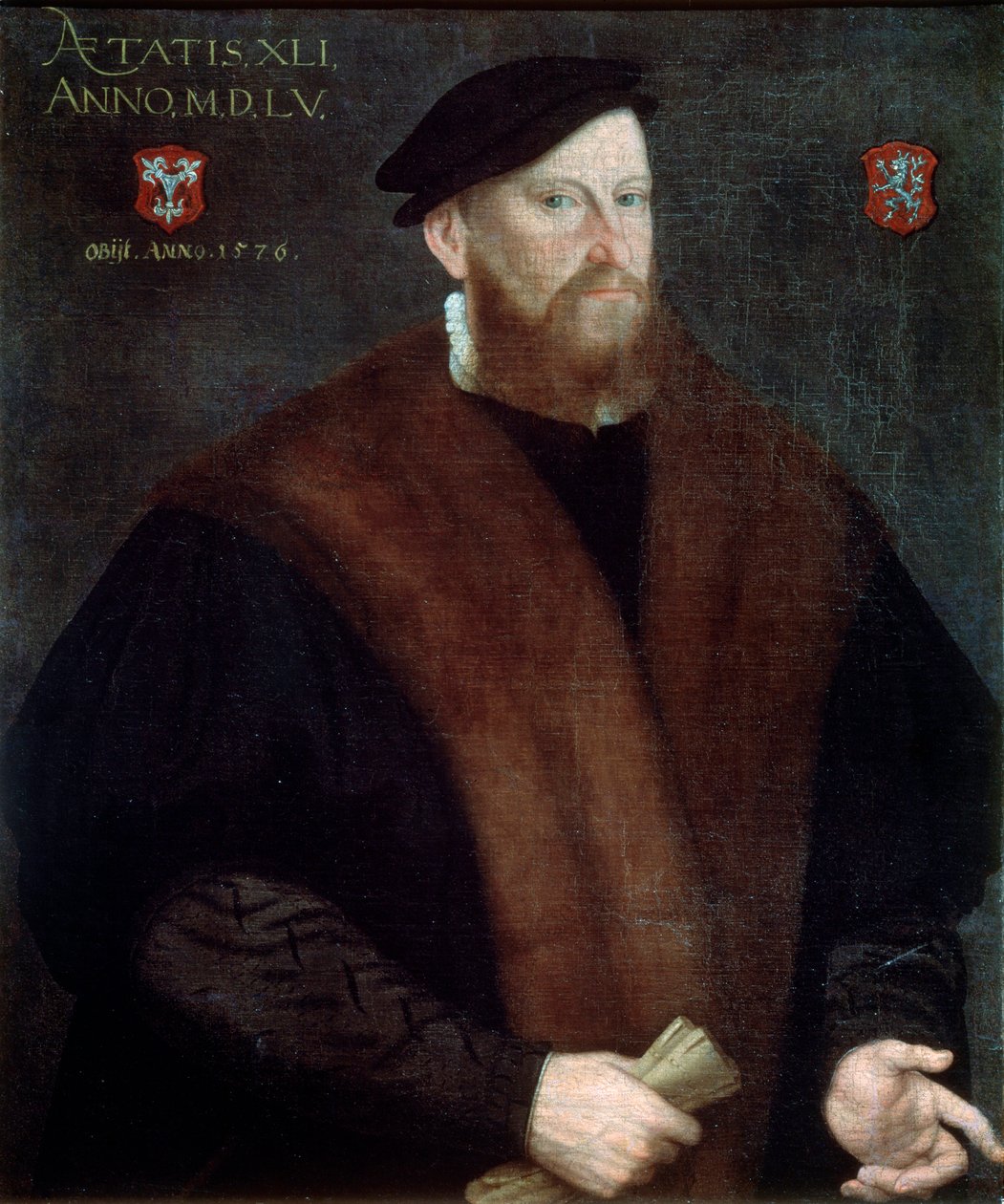 Portrett av en eldre mann, 1576 av French Master