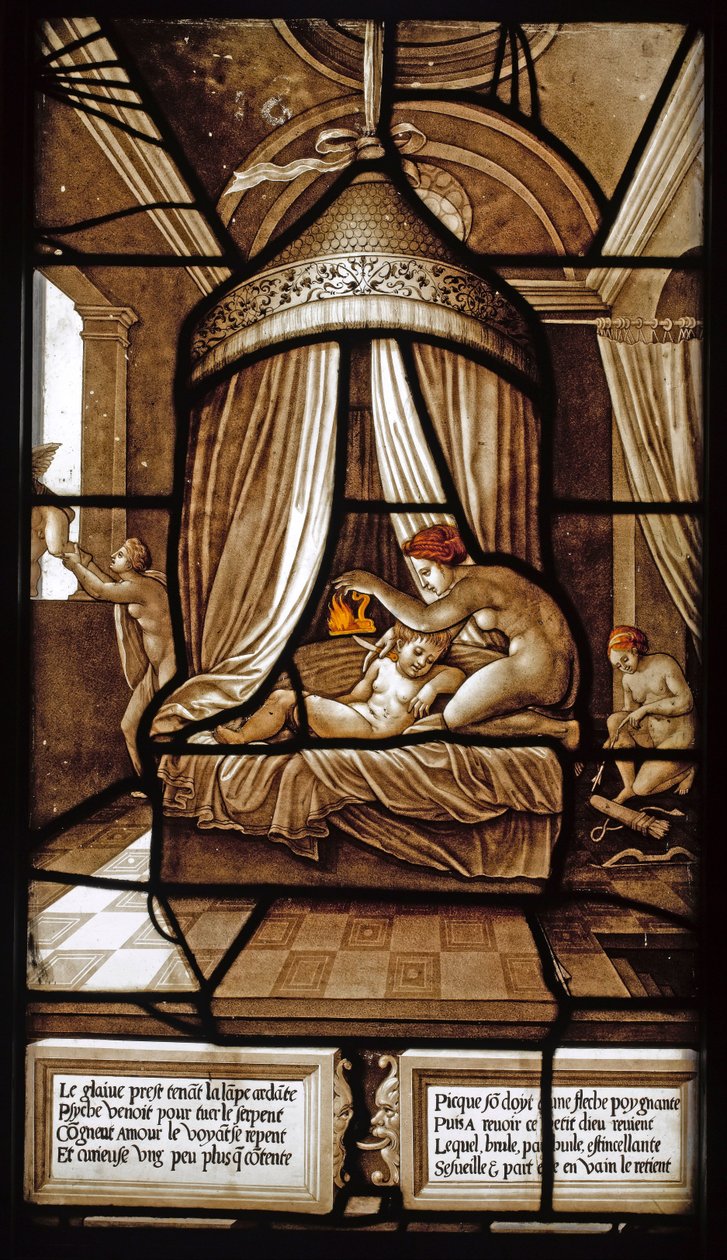 The Story of Psyche Glassmaleri, 1441-1444 av French Master