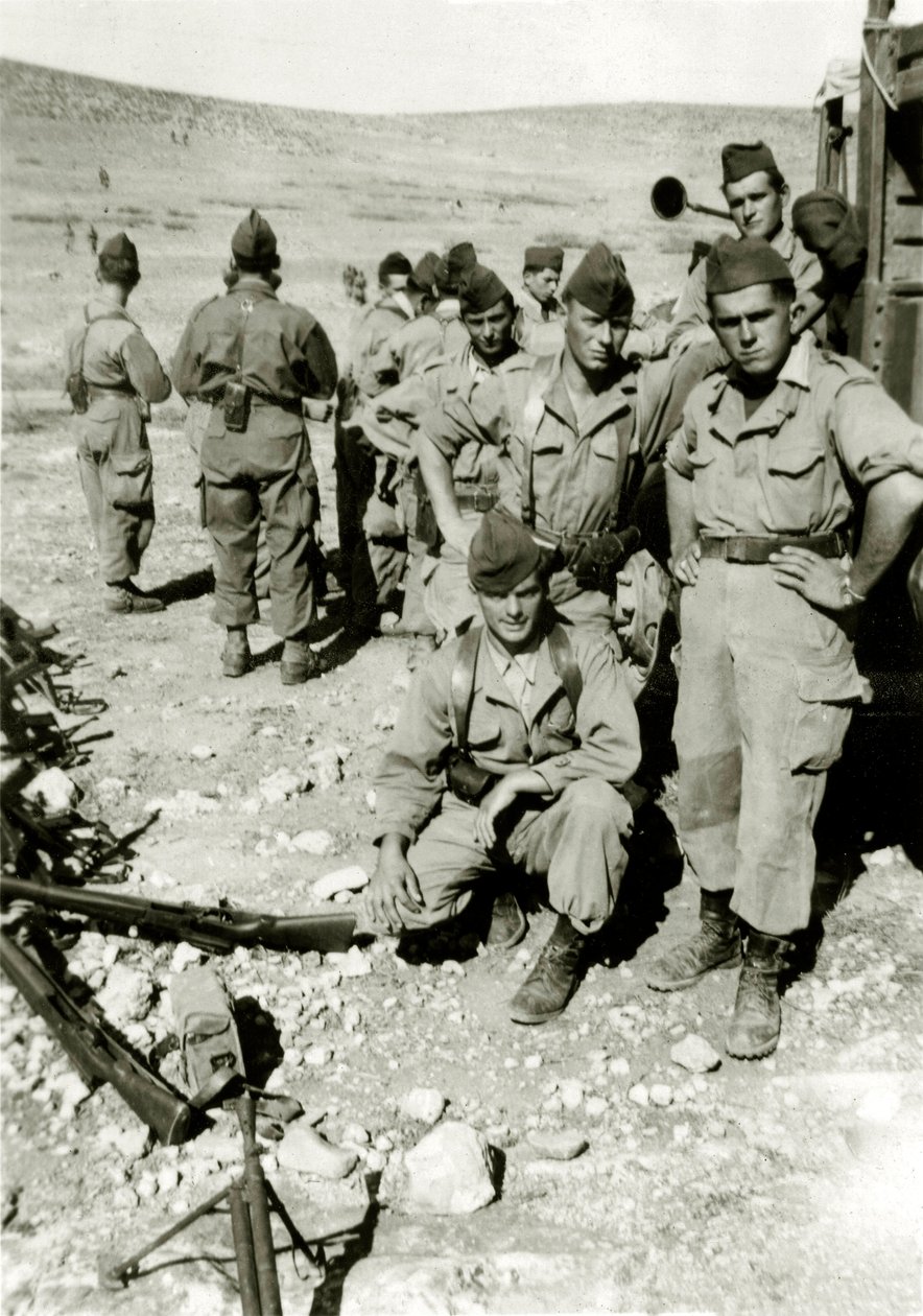 Algerie-krigen: unge franske soldater i Jebel rundt 1960 av French Photographer