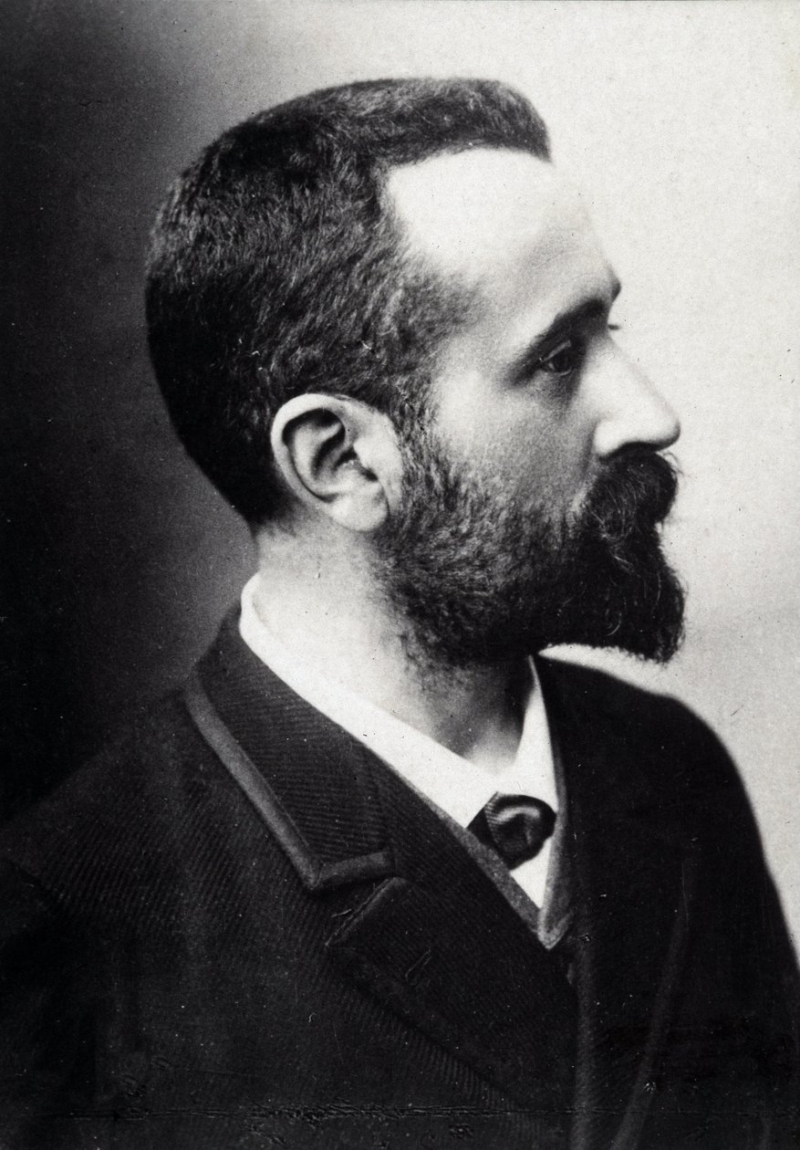 Alphonse Bertillon (1853-1914), fransk lærd, skaper av antropometri. av French Photographer