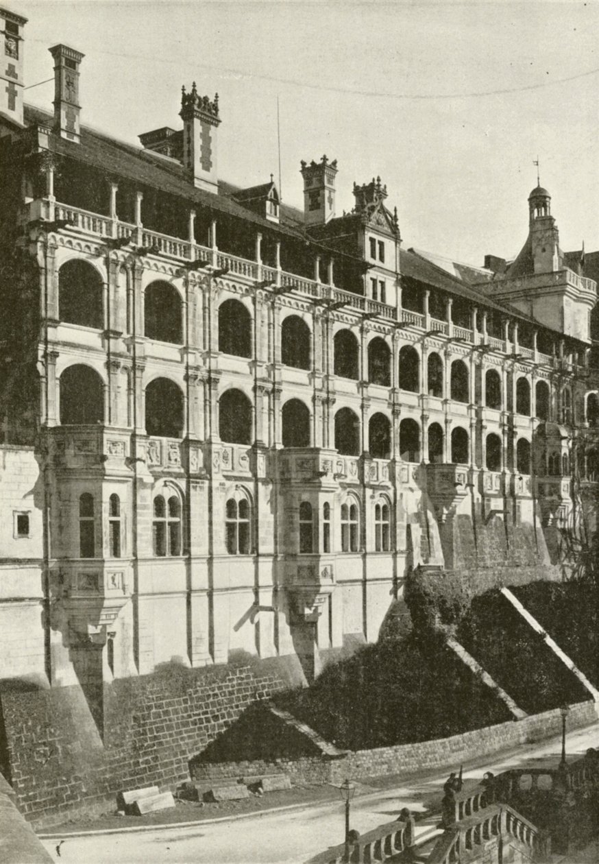 Blois, fasaden til François 1er (s/h-bilde) av French Photographer