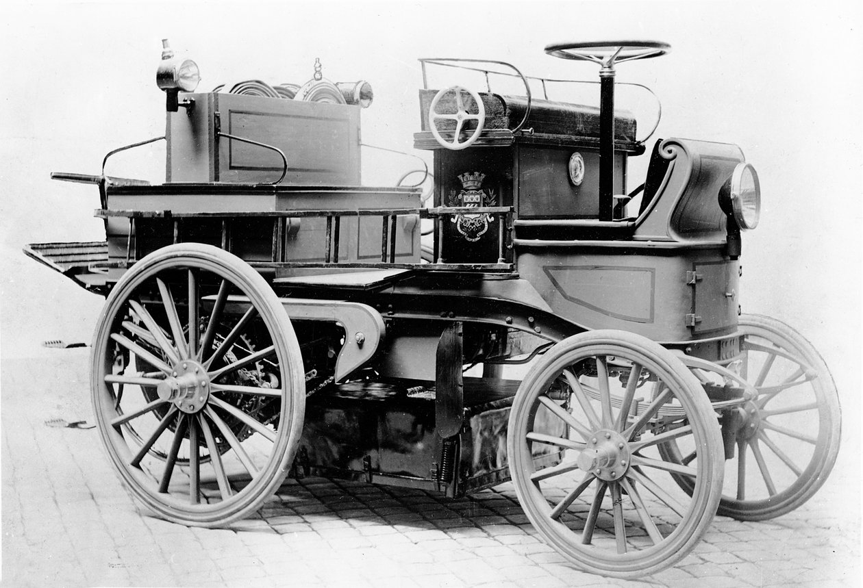Elektrisk bil for Paris brannvesen, 1899 av French Photographer
