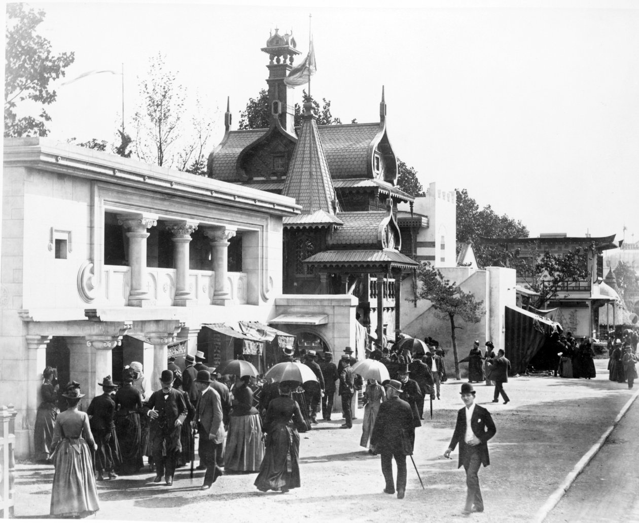 History of Habitation, Paris-utstillingen, 1889 av French Photographer
