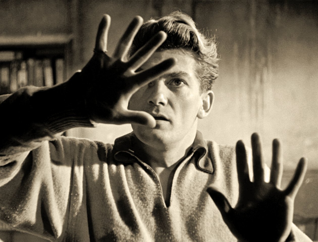 Jean Marais spiller rollen som Orpheus, 1950 av French Photographer