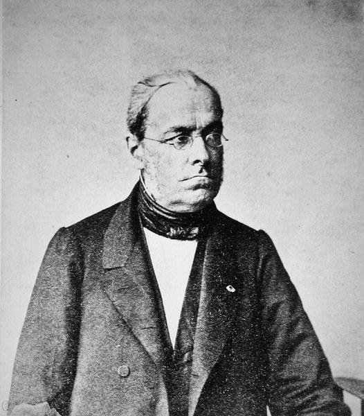 Jules Dupuit (1804–66) ca. 1860 (s/hvitt-bilde) av French Photographer